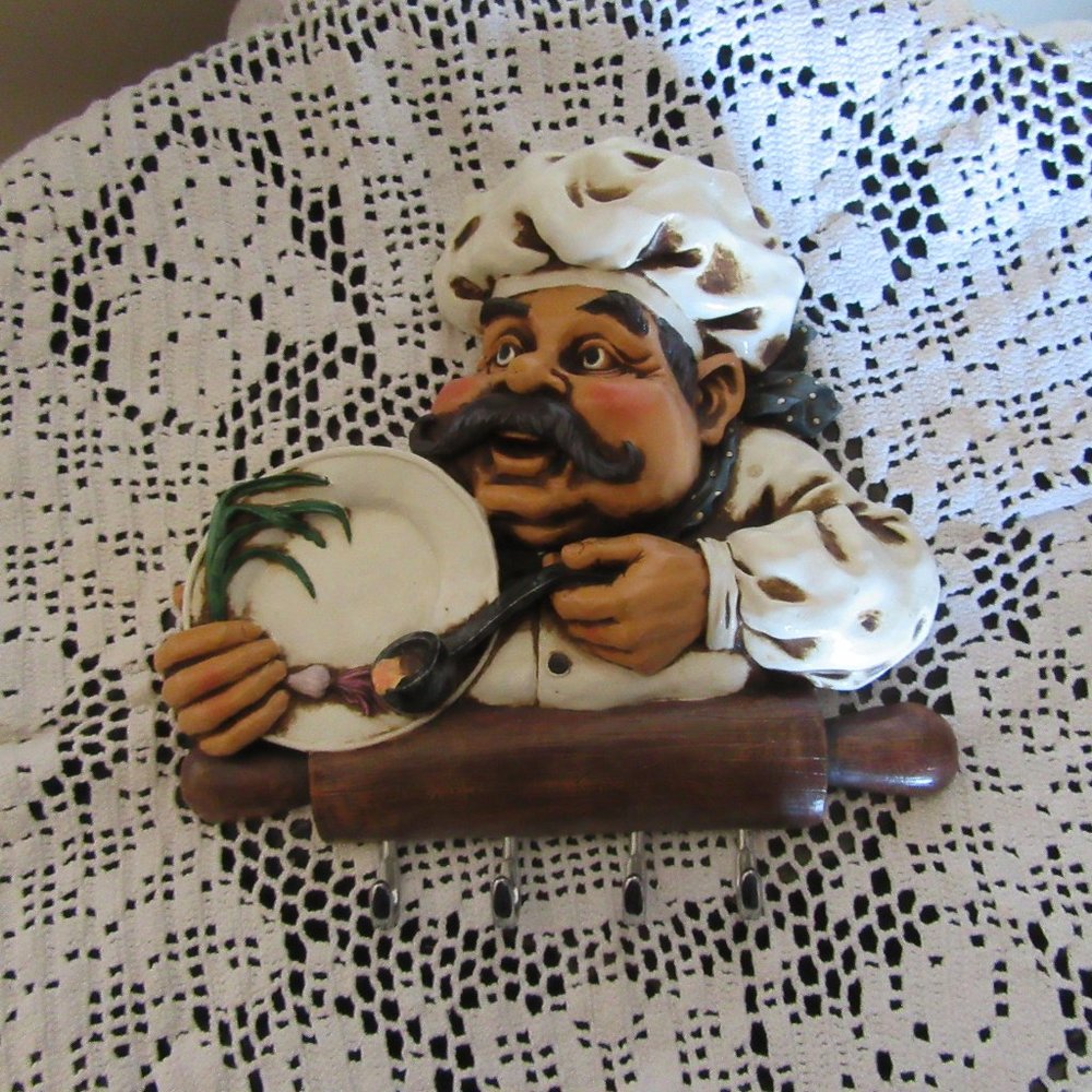 Chef with Hooks Wall Décor